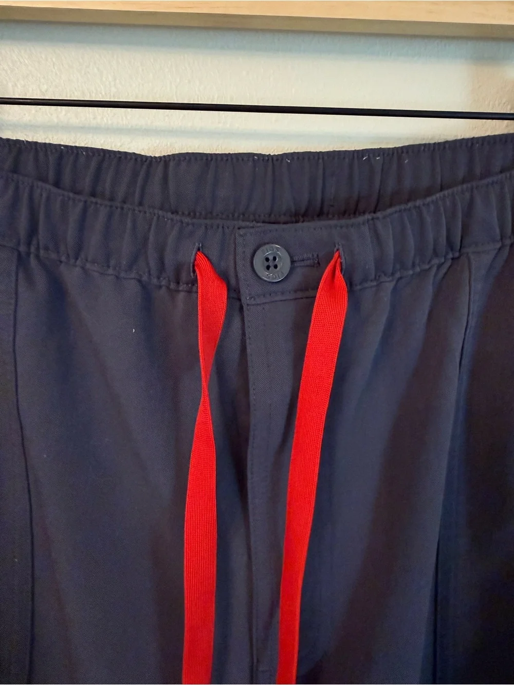FIGS Cairo Cargo Scrub Pants XXL Charcoal Gray Red Drawstring Style 1000200R